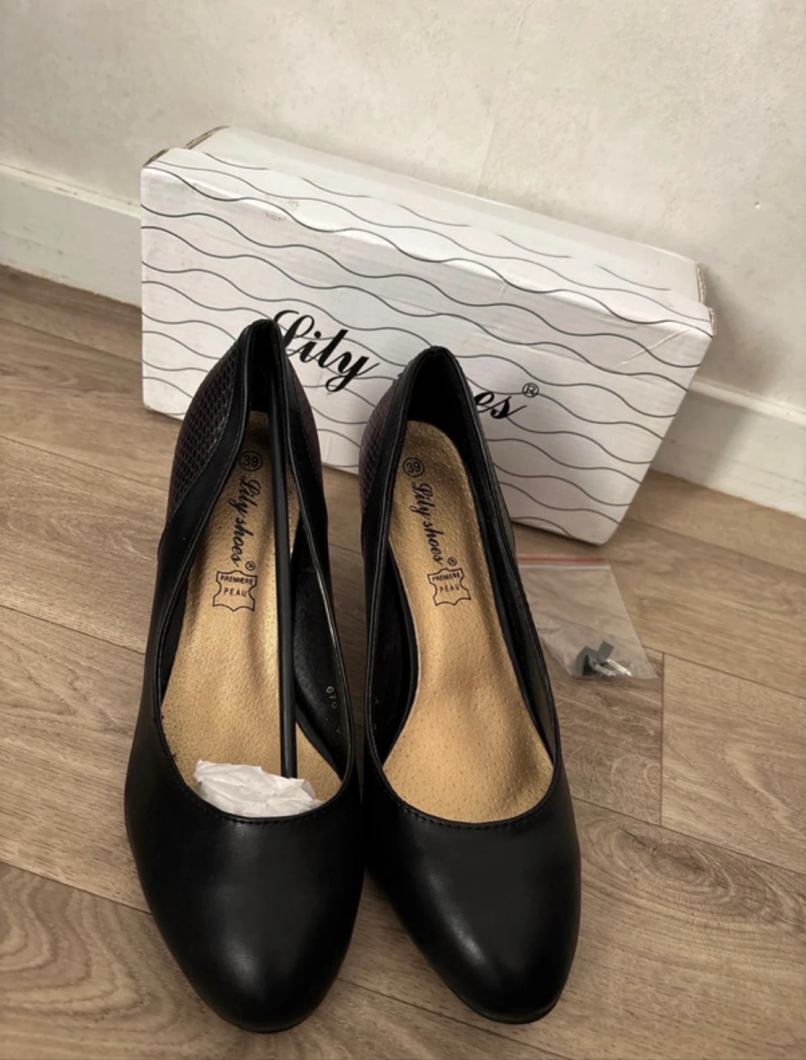 Escarpin taille 39 noir 